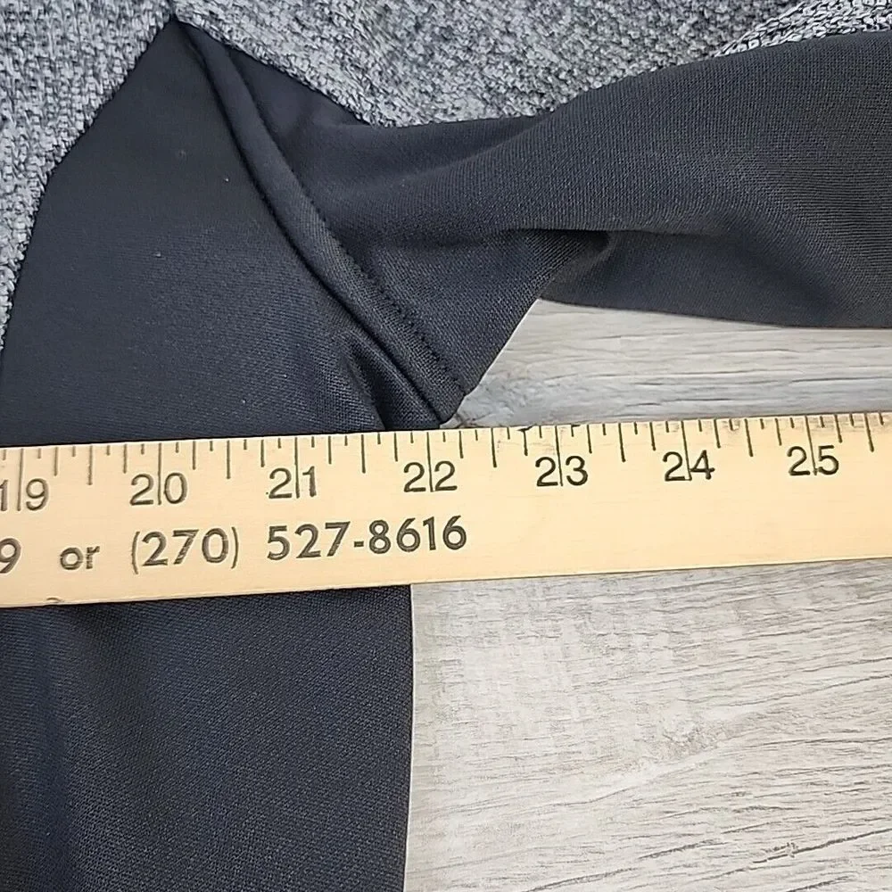 Spyder Outbound Sweater Men's Large Gray Black 1/4 Zip Fleece Stretch Breathable